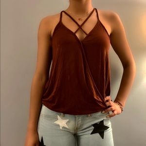 Rust American Eagle Strappy across Front Tank